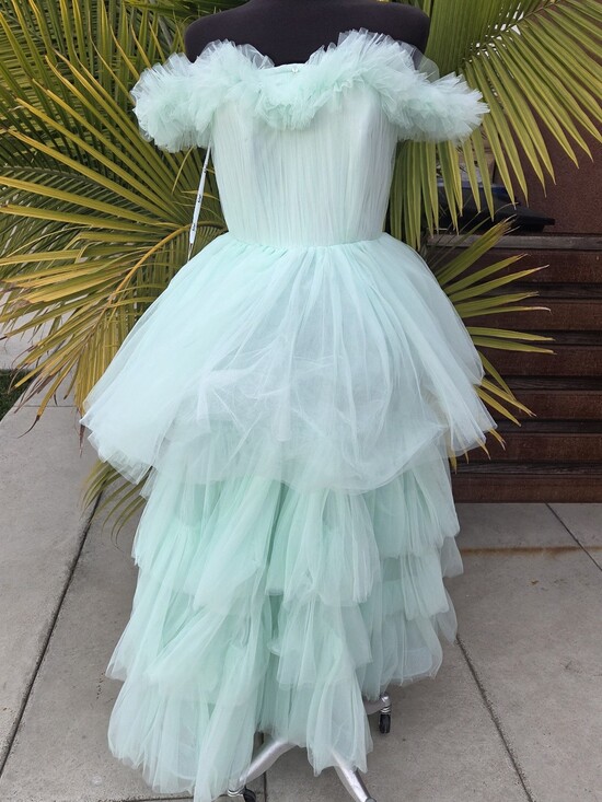 Mac Duggal Dresses & Skirts - Mac Duggal Off-the-Shoulder High-Low Tulle Gown.